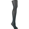 thumbnail image 1 of L'eggs Casuals Women's Black Silky Microfiber Opaque Tight (1 pair pack), 1 of 2