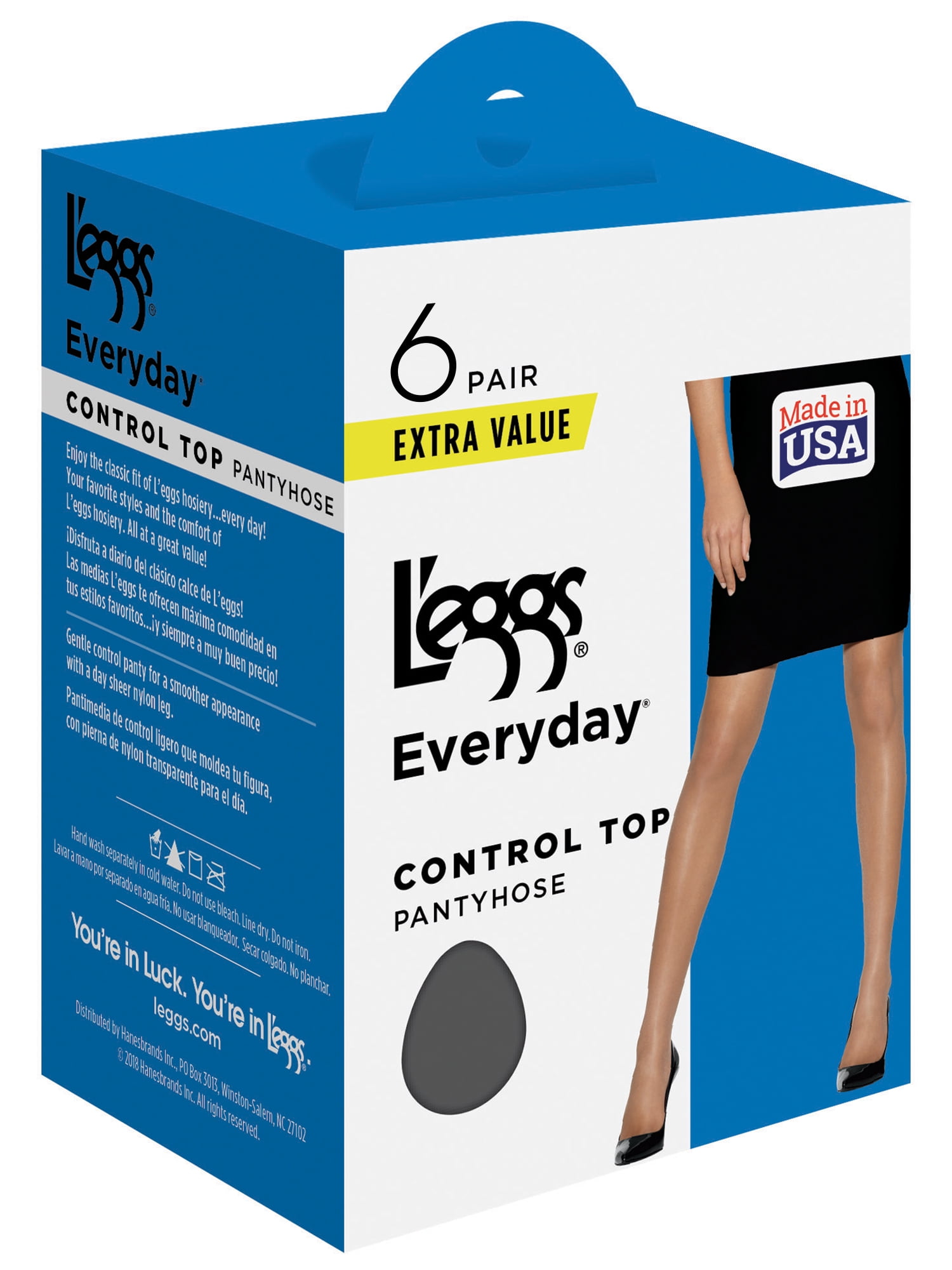 L'eggs Everyday Control Top Pantyhose, 6 Pack