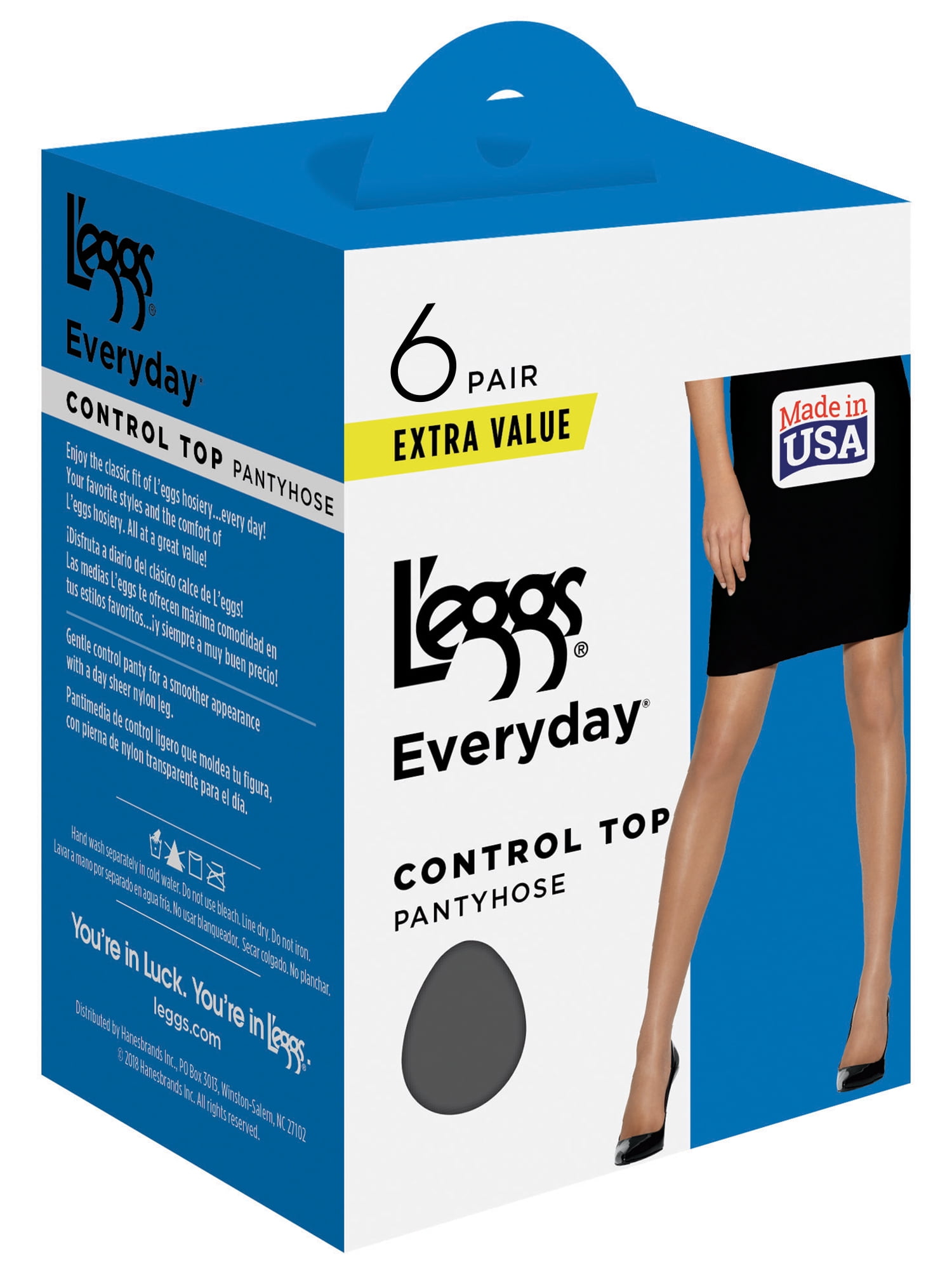 L'eggs Everyday Control Top Pantyhose, 6 Pack 