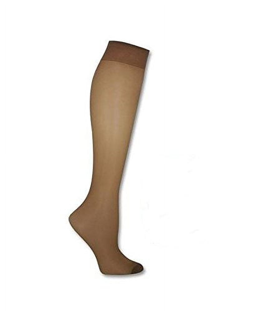 L'eggs Women's Nylon Hosiery, Everyday Reinforced Toe Knee