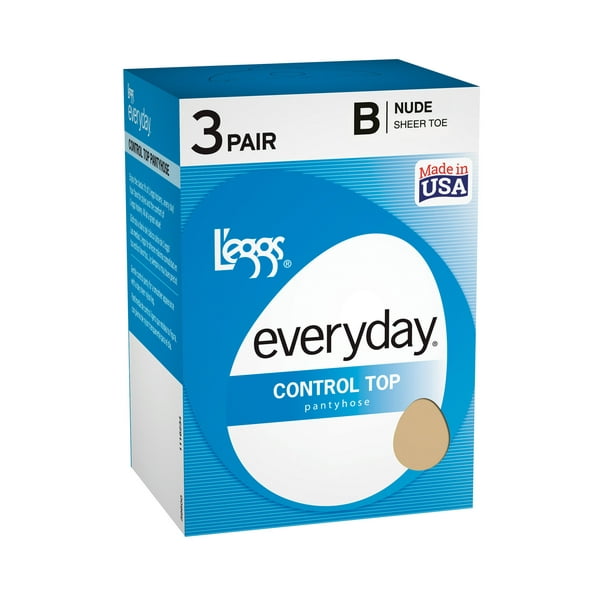 L'eggs Everyday Women's Control Top Sheer Pantyhose 3Pair