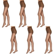L'eggs Everyday Women's Pantyhose Control Top Sheer Toe, 6 Pack
