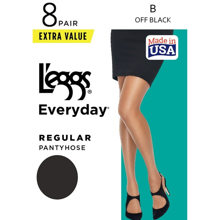 L'eggs Everyday Women's Regular Pantyhose, 8 pack 