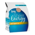 thumbnail image 1 of L'eggs Sheer Energy Light Support Leg Control Top, Toe Pantyhose 4-Pack Suntan Q Women's, 1 of 1