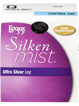 L'eggs womens L'eggs Women's Silken Mist Silky Sheer Control Top Shaper -  Multiple Packs Available pantyhose, Nude 1-pack, Queen US at  Women's  Clothing store: Pantyhose