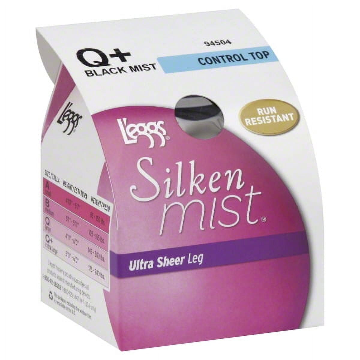 L eggs Silken Mist Ultra Sheer with Run Resist Technology Control