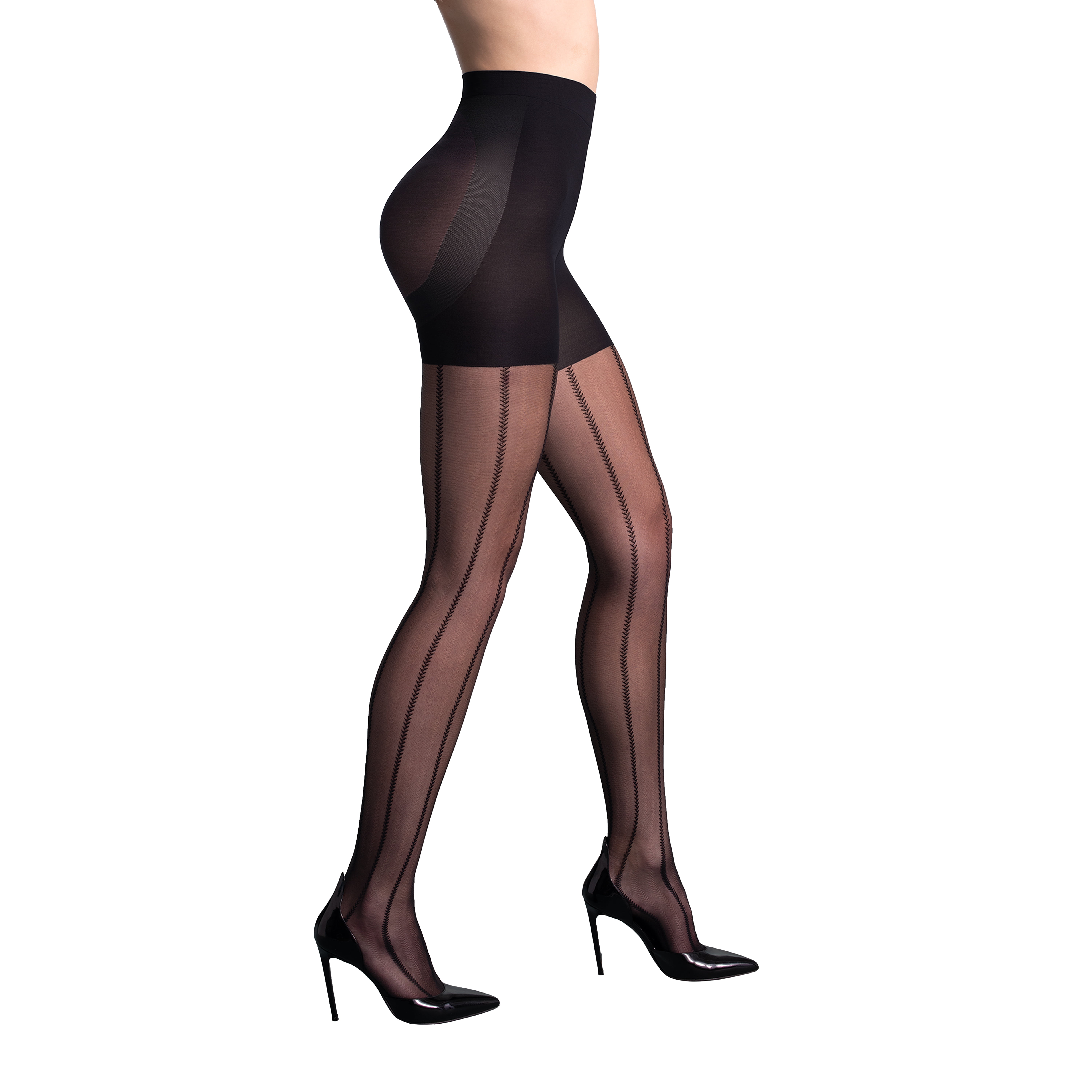 L'eggs Women's 360° Contour™ Suiting Stripe Tights, Sizes Up to 2X: