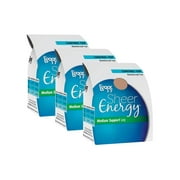 LEGGS NB L’eggs Women's Sheer Energy Control Top Pantyhose Reinforced Toe 3 Pack