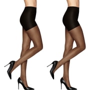 L'eggs Women's Sheer Energy Medium Leg Support Control Top Sheer Tights, 2 Pair