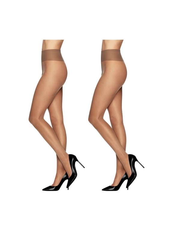 Sheer Energy 30 Denier Medium Support Compression Tights, 2 Pair, Sizes up to Q+
