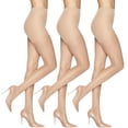 thumbnail image 1 of L'eggs Women's Sheer Energy Medium Support Control Top Pantyhose, 3 Pair, 1 of 5