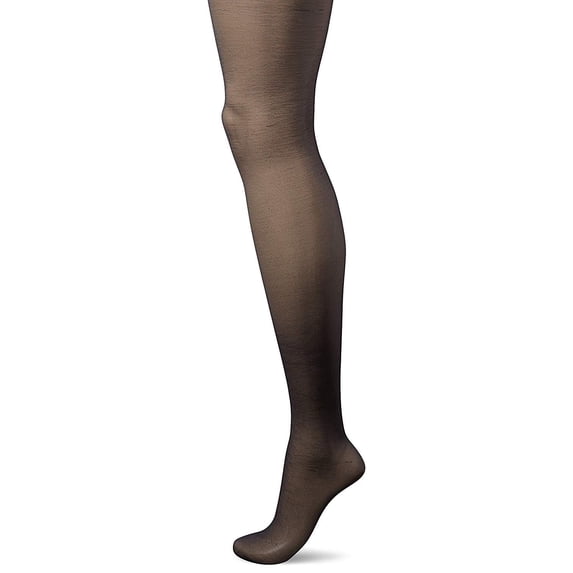 L'eggs Women's Silken Control Top Toe Panty Hose, Jet Black, Q+