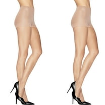 L'eggs Women's Silken Mist Silky Sheer Leg Sheer Tights Wicking Cool ComfortÂ® Control Top Sheer Toe, 2 Pair