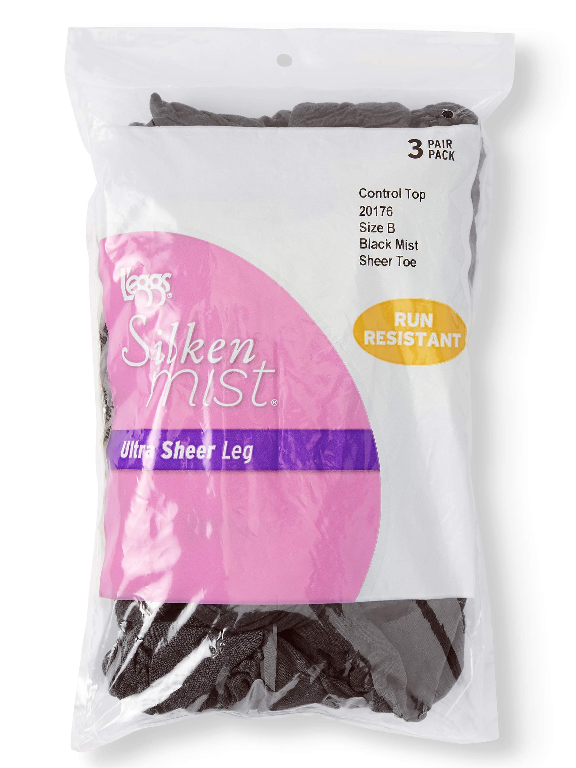 L'eggs Women's Silken Mist Ultra Sheer Control Top Pantyhose, 3 Pack ...