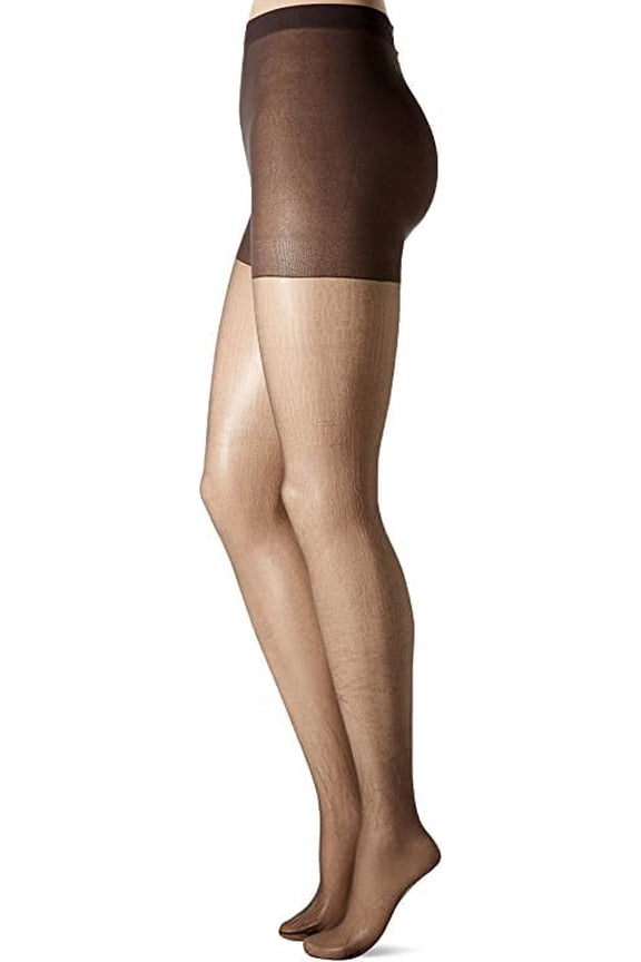 Women's Ultra Sheer Reinforced Pantyhose, Off Black, E, 1-Pack