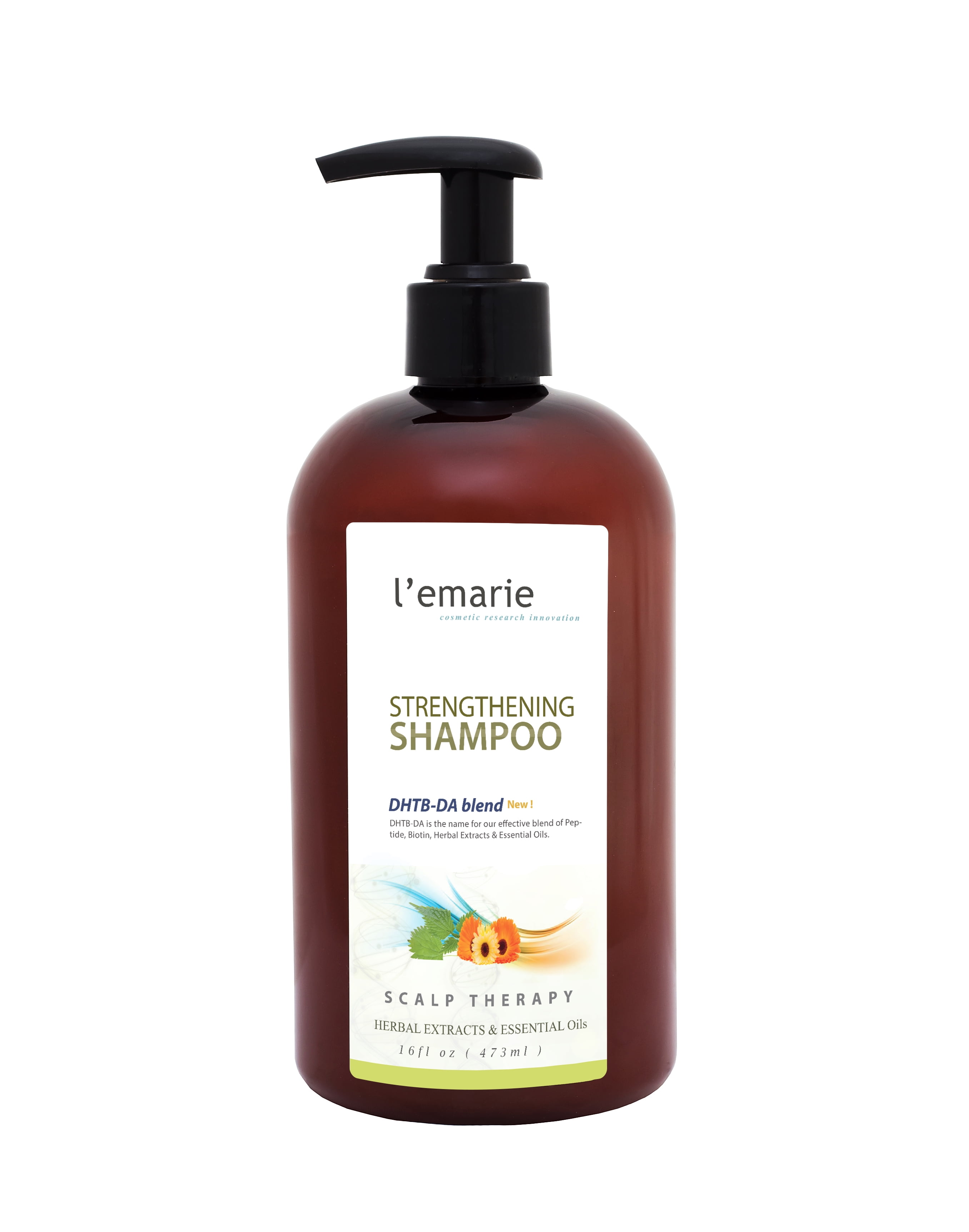 L'emarie Biotin Shampoo for Hair Growth & Thinning - Anti-Hair Loss with Ziziphus Bark, Pea Peptide, Rosemary, Eucalyptus & Irish Moss Extract - Fortified with Caffeine & Salicylic Acid  16 Ounces