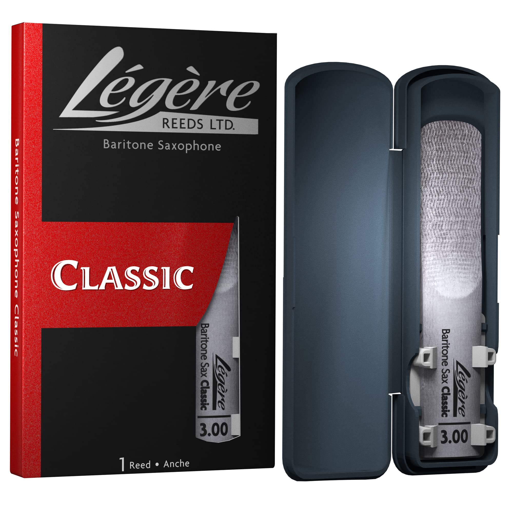 Légère Reeds Baritone Saxophone Reed, Classic, Strength 3.00 (BS3.00