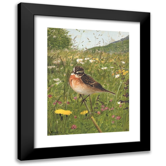 Léo-Paul Robert 11x14 Black Modern Framed Museum Art Print Titled - Tarier Train (1878)
