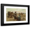 thumbnail image 1 of Léon Augustin Lhermitte 14x11 Black Modern Framed Museum Art Print Titled - The Harvesters (1888), 1 of 5