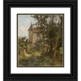 thumbnail image 1 of Léon Augustin Lhermitte 20x22 Black Ornate Framed Double Matted Museum Art Print Titled: The Surroundings of a Gothic Castle, 1 of 5