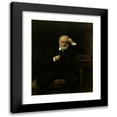thumbnail image 1 of Léon Bonnat 12x14 Black Modern Framed Museum Art Print Titled - Portrait of Mr. Victor Hugo (1879), 1 of 5