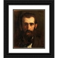 thumbnail image 1 of Léon Bonnat 12x14 Black Ornate Wood Framed Double Matted Museum Art Print Titled: The Ceferino Painter Araujo Sanchez (1864), 1 of 5