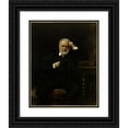 thumbnail image 1 of Léon Bonnat 15x18 Black Ornate Wood Framed Double Matted Museum Art Print Titled - Portrait of Mr. Victor Hugo (1879), 1 of 5