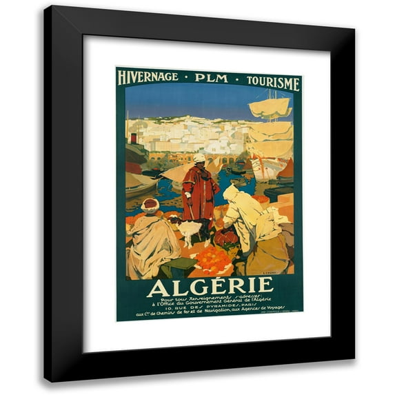 Léon Cauvy 18x24 Black Modern Framed Museum Art Print Titled - Algeria (1930)