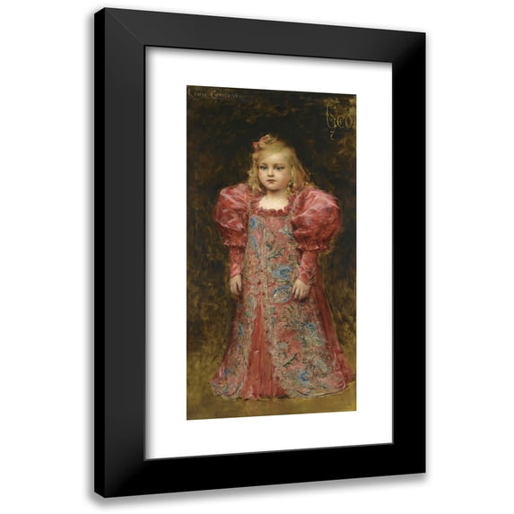 Léon François Comerre 14x24 Black Modern Framed Museum Art Print Titled - Costume Girl