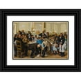 thumbnail image 1 of Léon Herbo 14x11 Black Ornate Wood Framed Double Matted Museum Art Print Titled: The Wedding&nbsp;Feast, 1 of 5