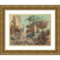 thumbnail image 1 of Léon Pierre Urbain Bourgeois 18x15 Gold Ornate Wood Frame and Double Matted Museum Art Print Titled - Victory Freedom is Subject to Law (1879), 1 of 4
