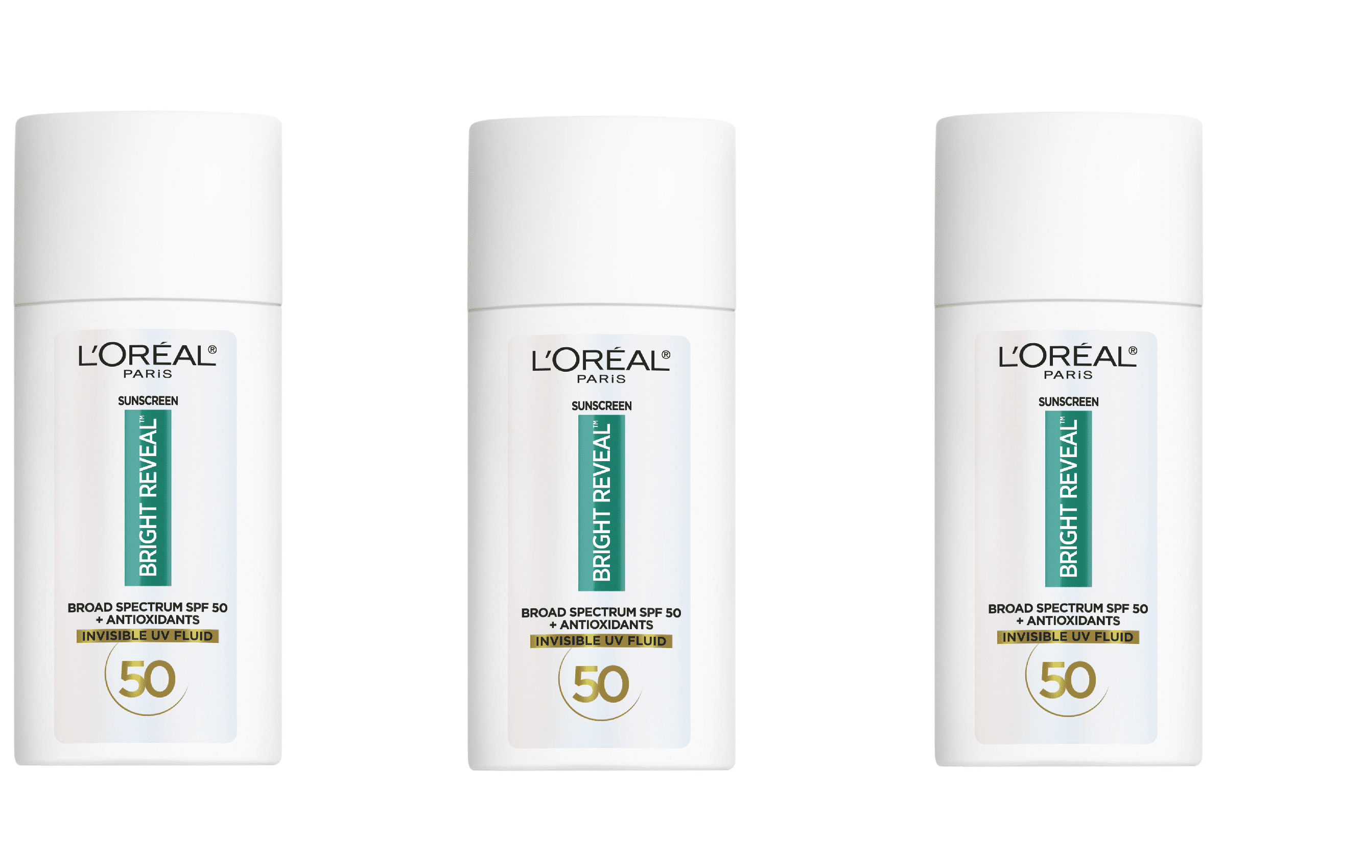 L'oreal Paris Bright Reveal Broad Spectrum Daily UV Lotion - SPF 50 1.7 oz, PACK OF 3 3 pcs