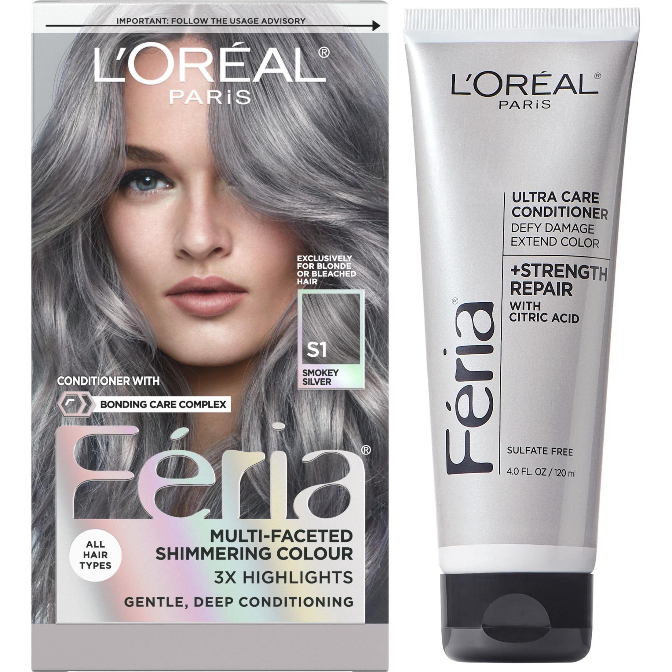 L'Oreal Paris Feria Shimmering Permanent Hair Color V28 Midnight