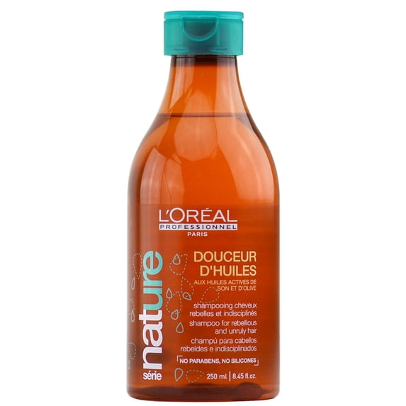 L'oreal Serie Nature Douceur D'Huiles Shampoo for Rebellious and Unruly hair (Size : 8.45 oz)