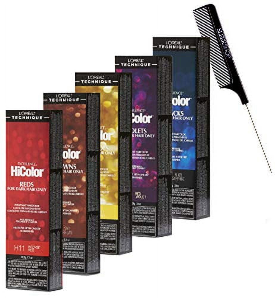 Loreal Hicolor Blondes For Dark Hair Only L'oreal Technique Excellence HiColor REDS, BROWNS, BLONDES, VIOLETS, or