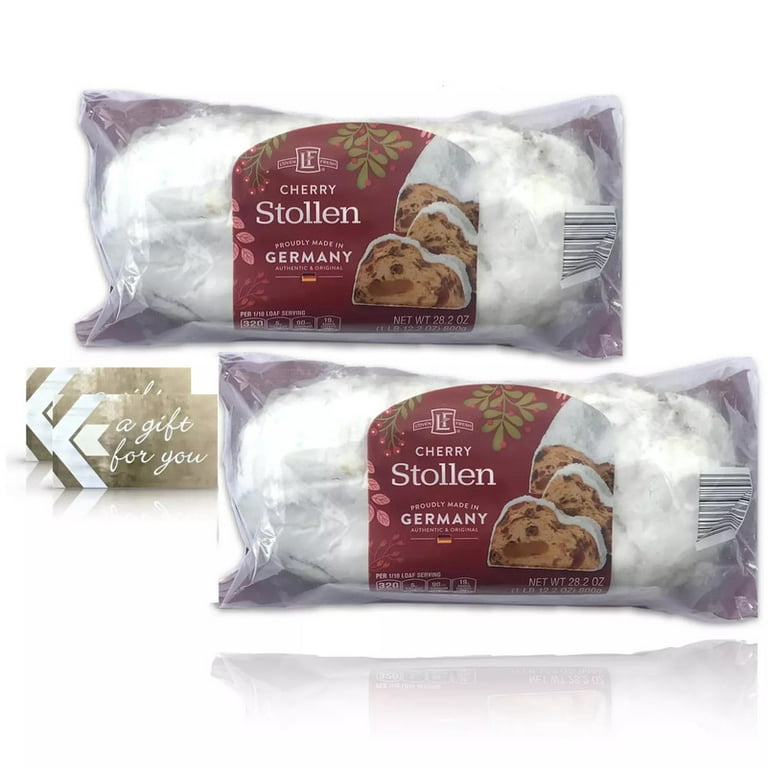 L'oven Fresh Cherry Stollen, Imported from Germany, 2 Pack