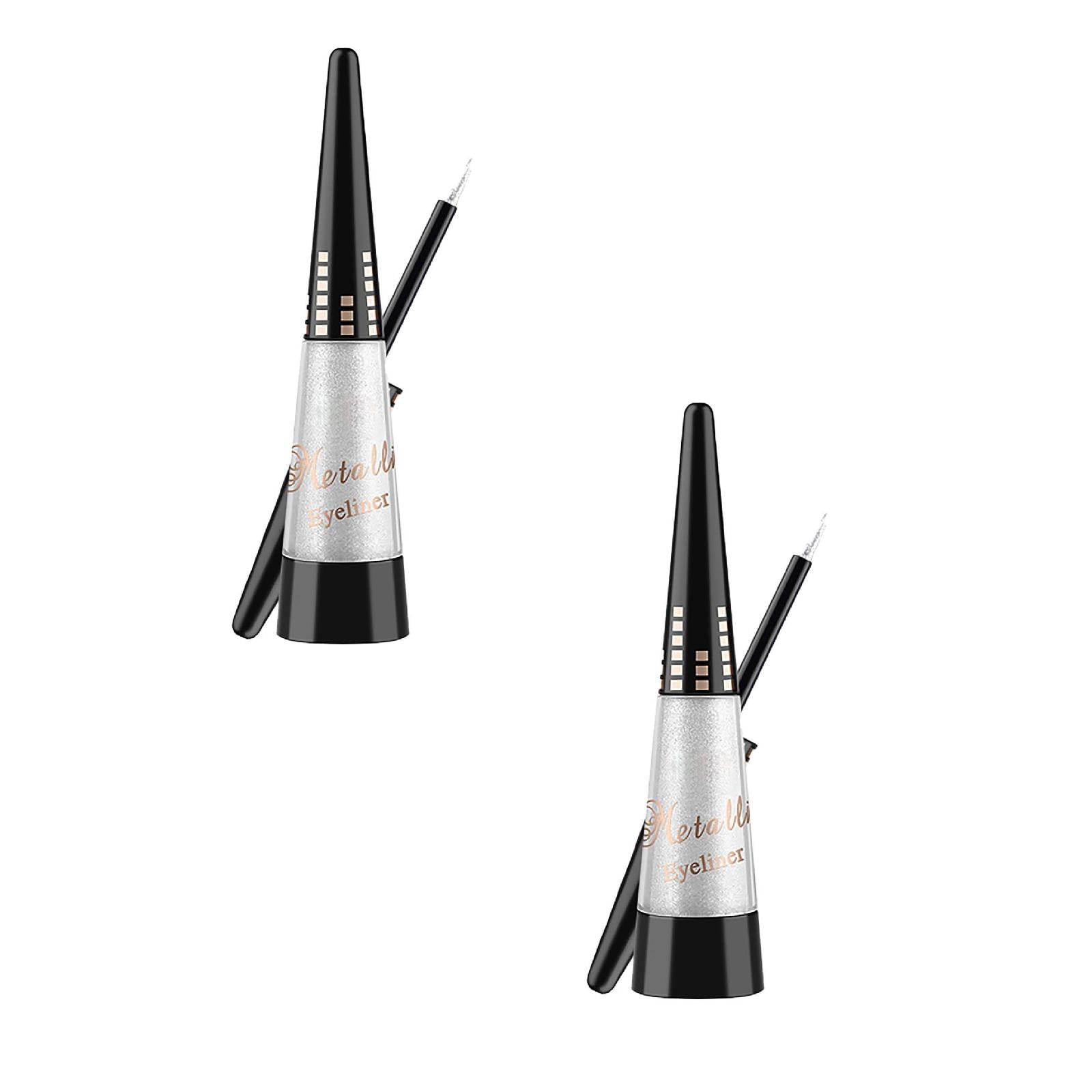 Lásh Glue Eyeliner – Waterproof EyéLásh Glue Pen with Applicator, Latex Free Lásh Glue Liner Pen for False Láshes, Face Jewels & Glitter, Strong All-Day Hold, Smudge-Proof 1PC*2 Makeup Organizers