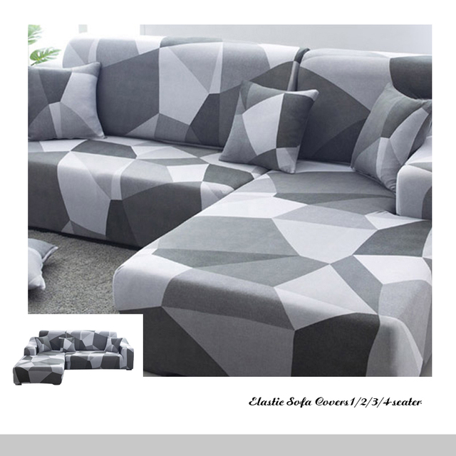 L shape Need Buy 2 pieces Corner Sofa Covers for Living Room Couch