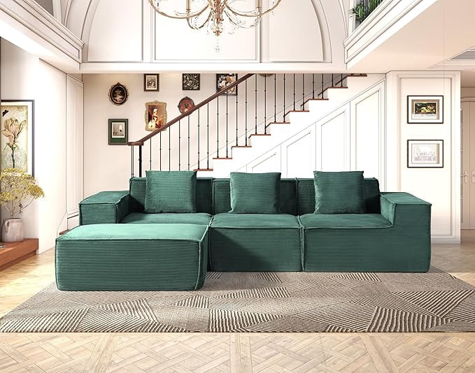L shape modular sectional sofa