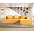 thumbnail image 1 of L shape modular sectional sofa, 1 of 5