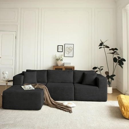 L-shaped, 3-seat sectional - In play areas, multifunctional and child-friendly sofa