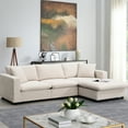 thumbnail image 1 of L-shaped Sectional With Movable , 4 Comfortable Couch For Living Areas, Apartments, Offices, Iron Construction, Cozy Seat Couch, Room, Apartment, Office, Frame, Lounging Area, 1 of 5