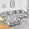 thumbnail image 1 of L-shaped Sofa Covers for Living Room Elastic Sofa Slipcovers Couch Cover Stretch Corner Sofa Cover Chaise Longue Cushion Cover, 1 of 5