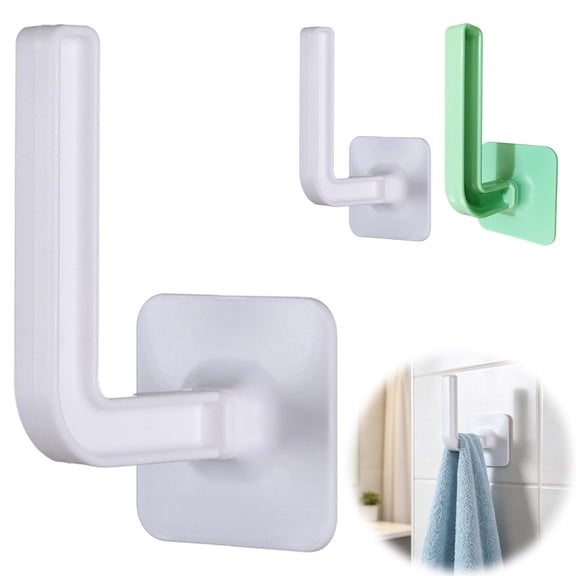 L-shaped Wall Hooks for Hanging Coats, Heavy Duty Space Saving Wall Hanger, Multipurpose Home Kitchen Bathroom Storage Organizer, Indoor Household Organizational Solution, Topliu