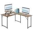 Lshaped computer desk, industrial corner game table, office writing