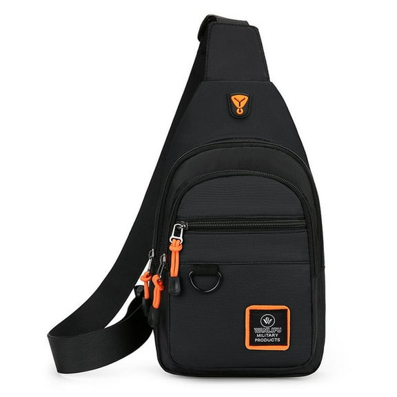 Lässige Herren Brusttasche Nylon Kleine Umhängetasche Laufradgürtel, D1R6