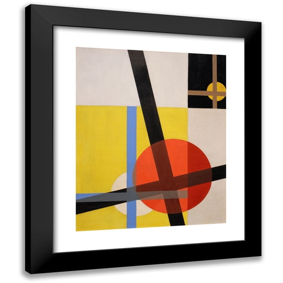 László Moholy-Nagy 20x24 Black Modern Framed Museum Art Print Titled - Am 2 (1925)