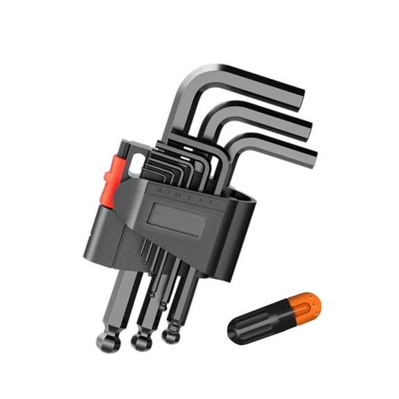 L type Alloy Wrench with Handle for Various Screws 1.5/2/2.5/3/4/5/6/8/10mm Flat Head/Ball Head Extended