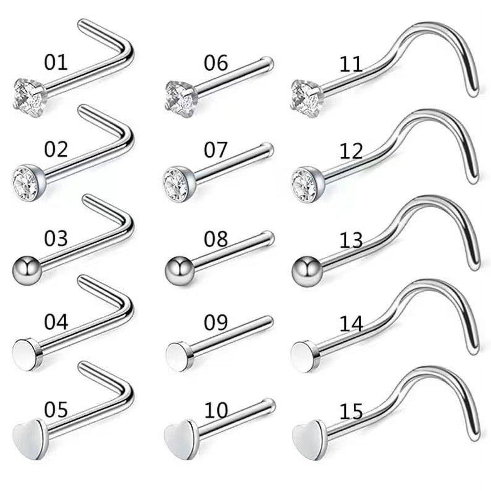 L type straight rod nose nail suit curved rod medical grade stainless