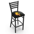 thumbnail image 1 of L004 - 25" Black Wrinkle Ferris State Stationary Counter Stool with Ladder Style Back by Holland Bar Stool Co., 1 of 2
